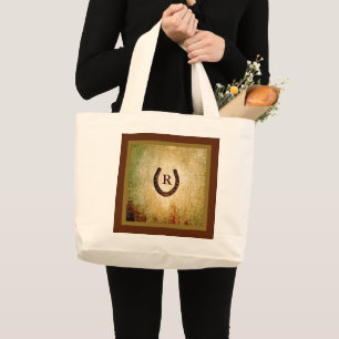Grand Tote Bag Horseshoe monogramme