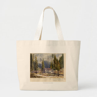 Grand Tote Bag Hôtel au verger des arbres de Mamoth