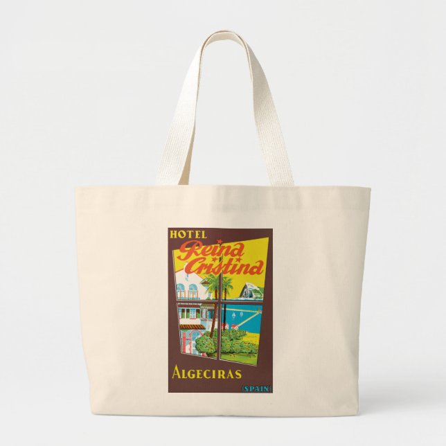 Grand Tote Bag Hotel Reina Cristina ~ Algeciras (Devant)