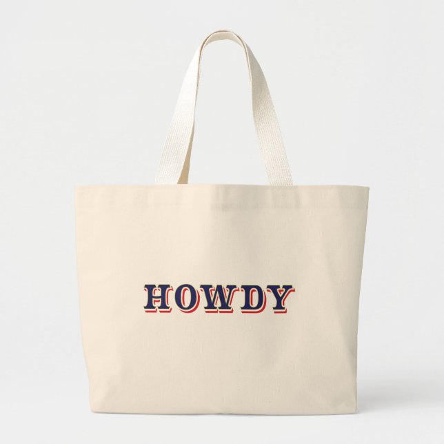 Grand Tote Bag Howdy (Devant)