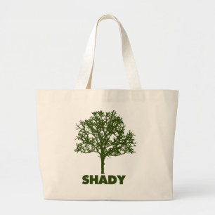 Grand Tote Bag Humour Devenez écolo de l'arbre ombragé