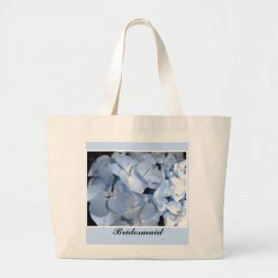 Grand Tote Bag Hydrangeas Bleus - Demoiselle d'Honneur