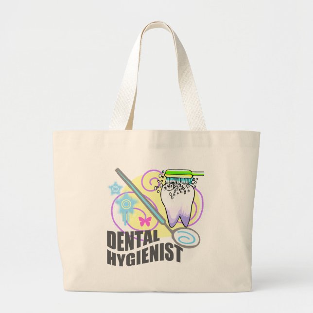 Grand Tote Bag Hygiéniste dentaire (Devant)