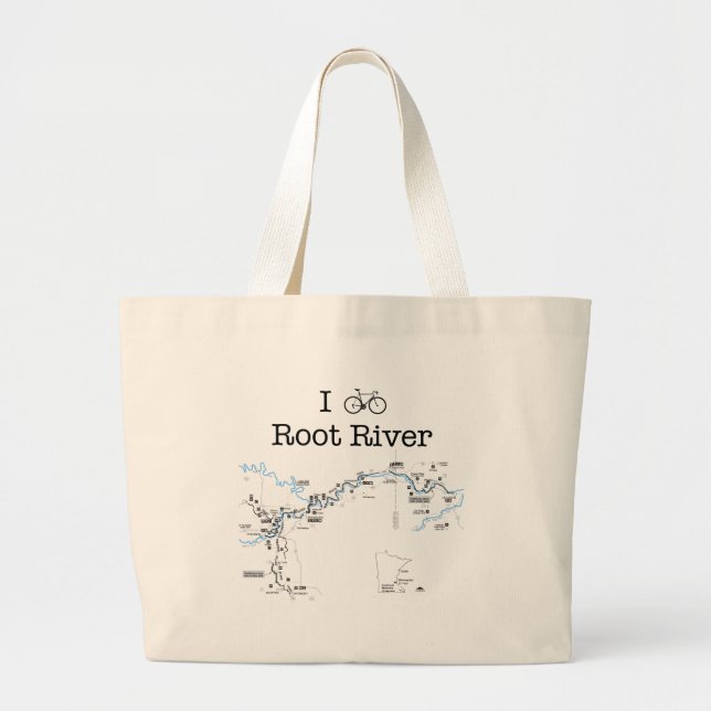 Grand Tote Bag I Bike Root (Devant)