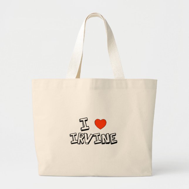 Grand Tote Bag I coeur Irvine (Devant)