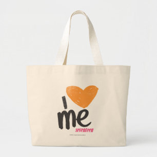 Grand Tote Bag I coeur j'orange