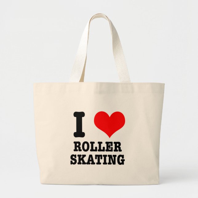 GRAND TOTE BAG I COEUR (LOVE) ROLLER SKATING (Devant)