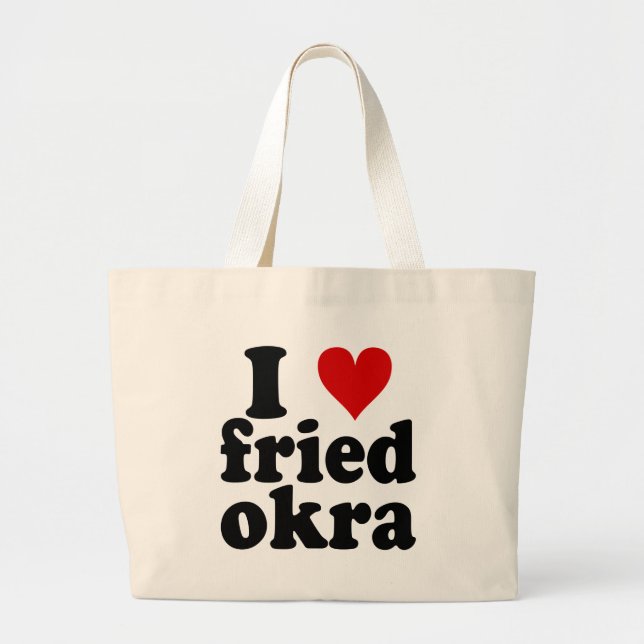 Grand Tote Bag I gombo frit par coeur (Devant)