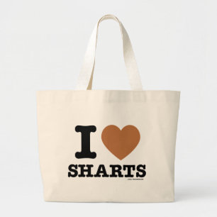 Grand Tote Bag I Heart Sharts