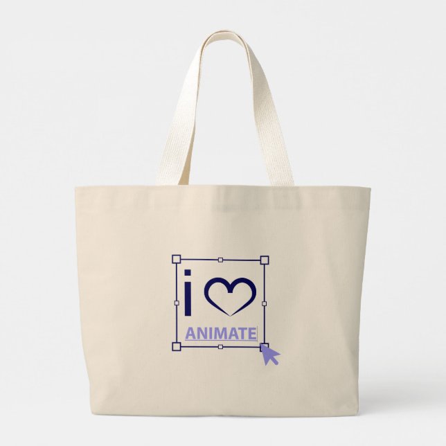 Grand Tote Bag I Love Animate (Dos)