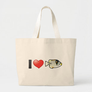 Grand Tote Bag I Love Arabian Picassofish