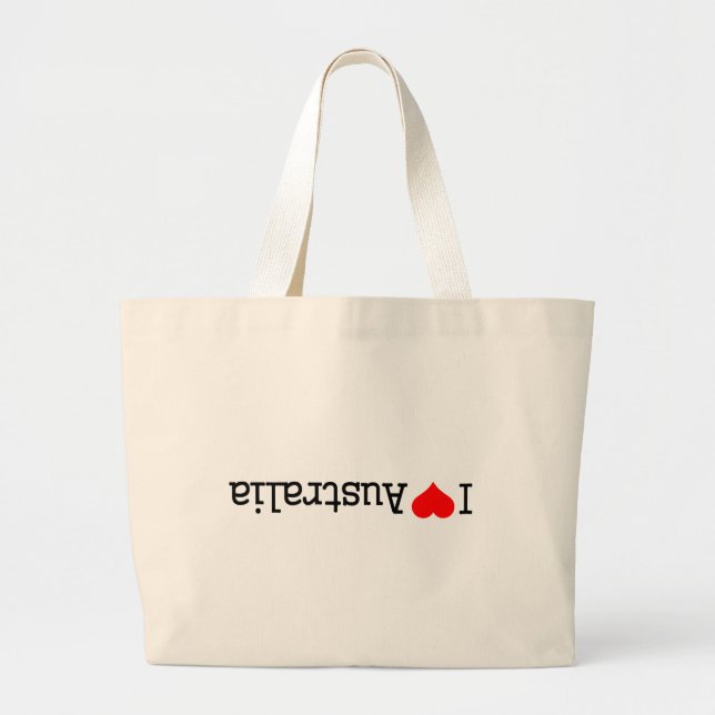 Grand Tote Bag I Love Australia (Devant)