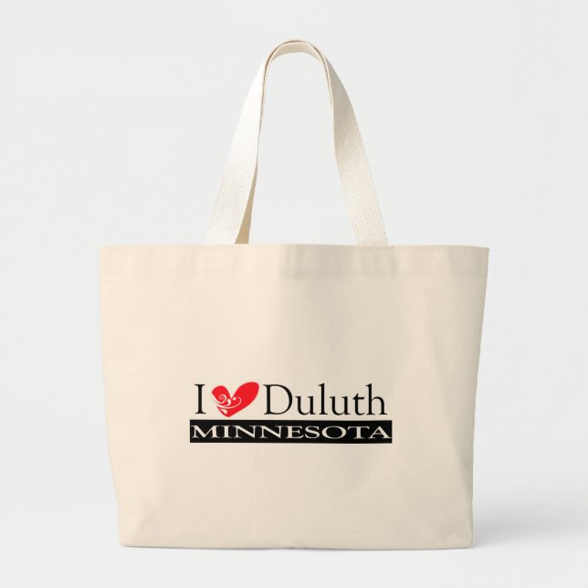 Grand Tote Bag I Love Duluth Minnesota (Devant)