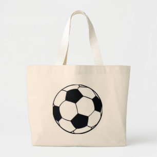 Grand Tote Bag I Love Football (Soccer) Coeur du jeu : I Love