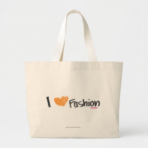 Grand Tote Bag I orange de mode de coeur