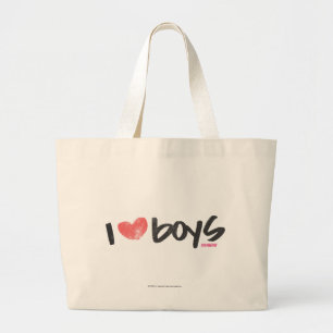 Grand Tote Bag I rose de garçons de coeur