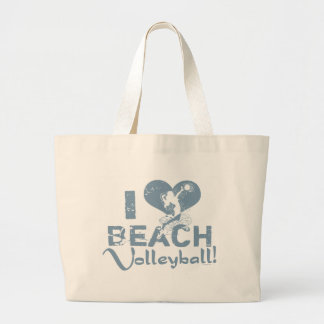Grand Tote Bag I volleyball de plage de coeur