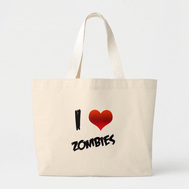 Grand Tote Bag I zombis de coeur (Devant)