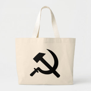 Grand Tote Bag icône marteau et faucille