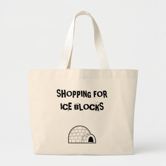 Grand Tote Bag igloo 1, BLOCS de ACHAT de FORICE (Devant)