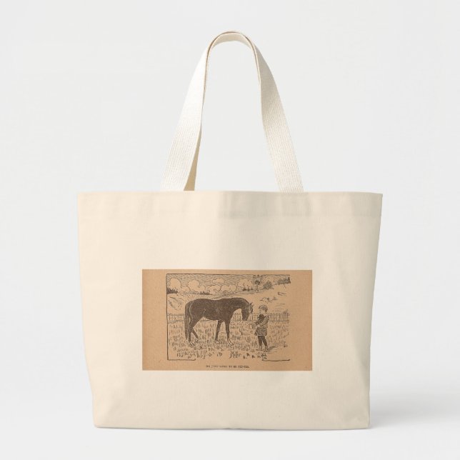 Grand Tote Bag Il Aime Juste Être Pet (Devant)
