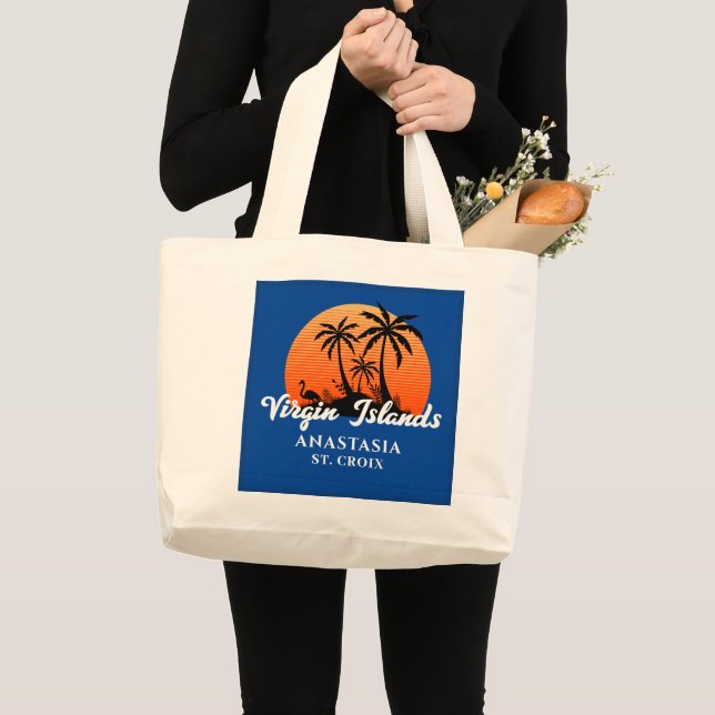 Grand Tote Bag Îles Vierges américaines Tropical Sunset St. Croix (Devant (produit))