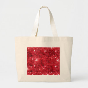 Grand Tote Bag Image Motif de la séquence rouge Faux