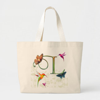 Grand Tote Bag Imaginaire L de papillon de monogramme