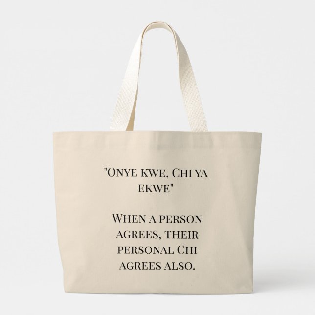 Grand Tote Bag Impératrice de l'Abondance (Dos)