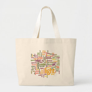 Grand Tote Bag Impression Cloud Word clair