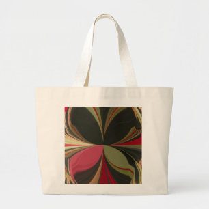 Grand Tote Bag Impression d'art kaléidoscope Edgy Earth