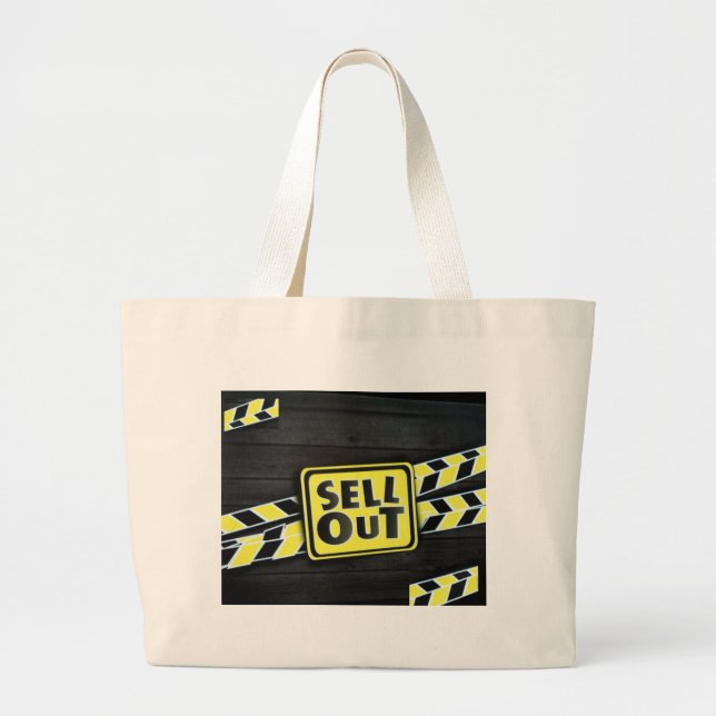 Grand Tote Bag Impression d'art vendue (Devant)