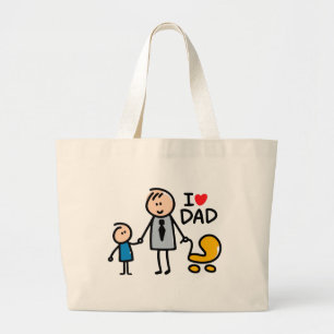 Grand Tote Bag Impression Love Daddy