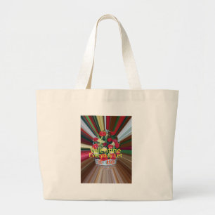 Grand Tote Bag Imprimer Saint-Valentin