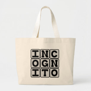 Grand Tote Bag Incognito, Caché dans l'anonymat