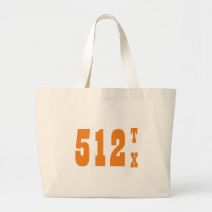 Grand Tote Bag Indicatif régional 512 (Austin, TX)