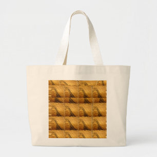 Grand Tote Bag Infinie Golden Giraffe Animal Motif Art Imprimer
