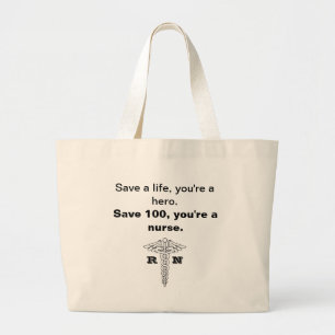 Grand Tote Bag Infirmier autorisé Fourre-tout