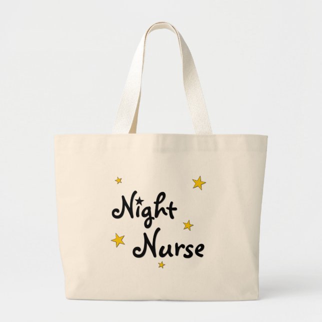 Grand Tote Bag Infirmière de nuit (Devant)
