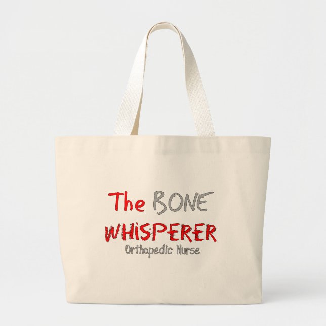 Grand Tote Bag Infirmière orthopédique "le WHISPERER d'OS " (Devant)