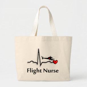 Grand Tote Bag Infirmière QRS de vol et conception d'hélicoptère