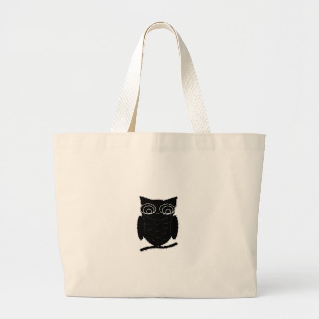 Grand Tote Bag Inkblot Owl (Devant)