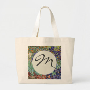 Grand Tote Bag Iris de Van Gogh Peinture Impressionniste