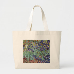 Grand Tote Bag Iris de Van Gogh Peinture Impressionniste