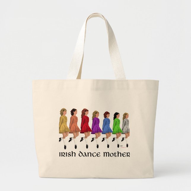 Grand Tote Bag Irish Step Dance Mother - Rainbow Line (Devant)