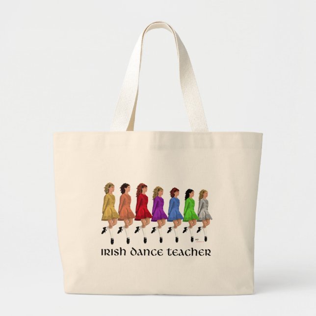Grand Tote Bag Irish Step Dance Teacher - Rainbow (Devant)