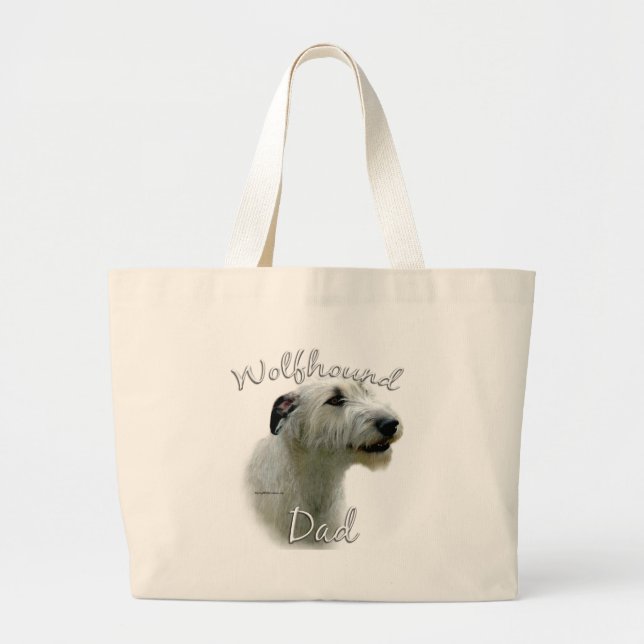 Grand Tote Bag Irish Wolfhound Dad 2 (Devant)
