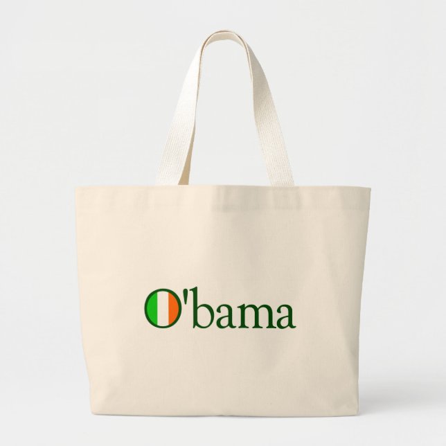 Grand Tote Bag Irlandais d'Obama (Devant)