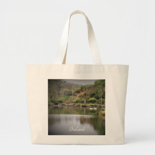 Grand Tote Bag Irlande, Comté Cork, Lac, Cygnes, Photographie