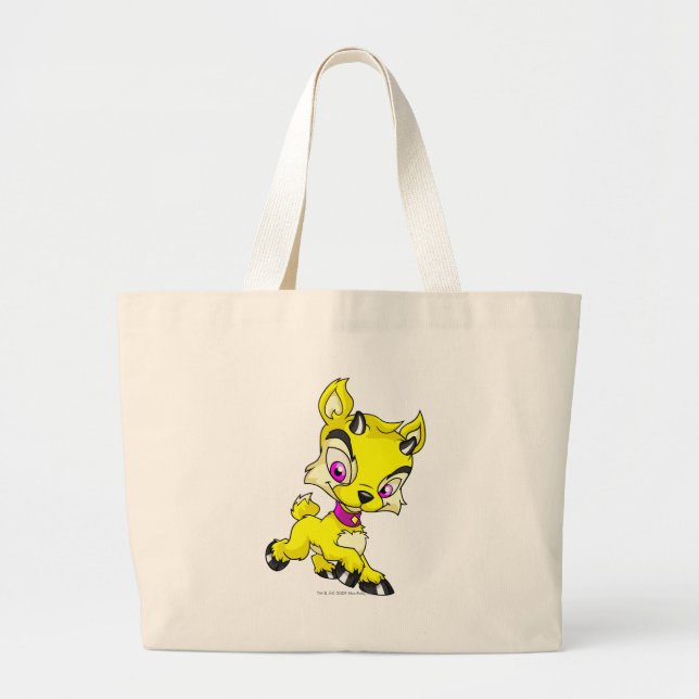 Grand Tote Bag Ixi jaune (Devant)